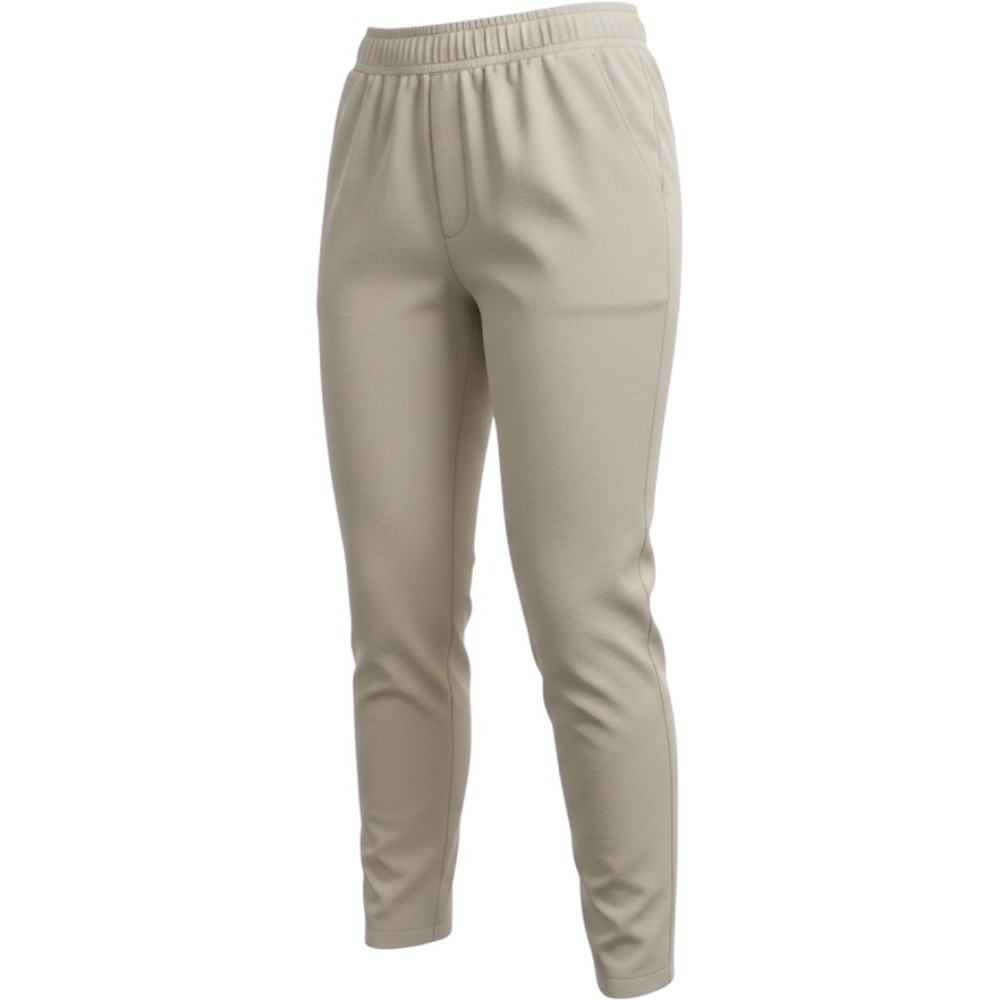 Eileen Fisher sz L cream all stretch cotton blend elastic waist pants J